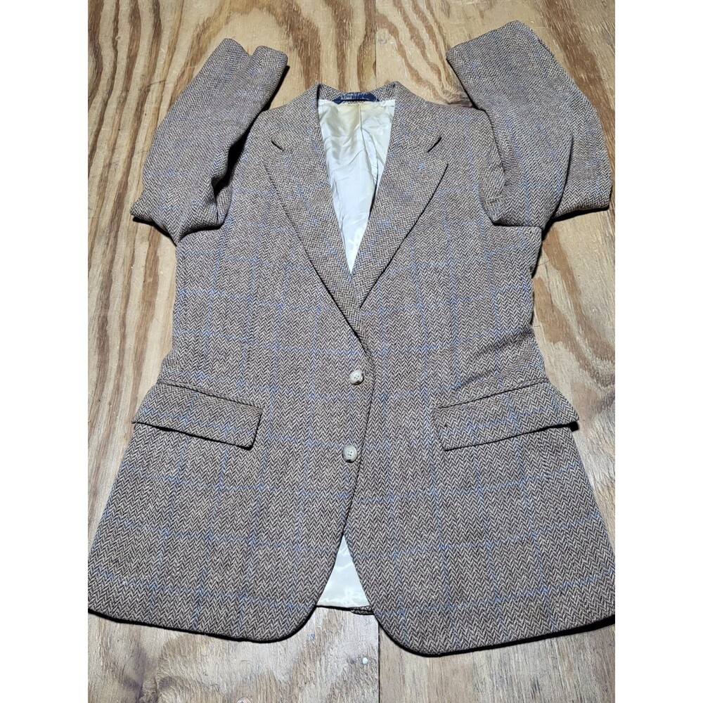 Polo Ralph Lauren Brown Herringbone Sports Coat Blazer VTG @jrack Bloomingdale's